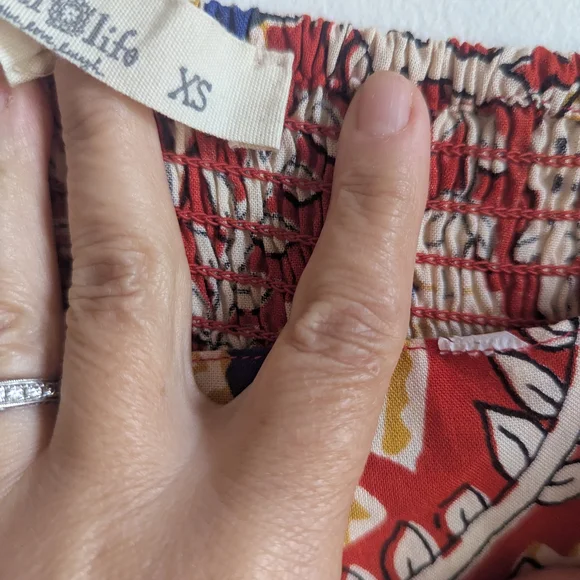 Natural Life Red Floral Dress - Picture 4 of 6